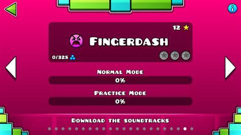 geometry dash fingerdash.